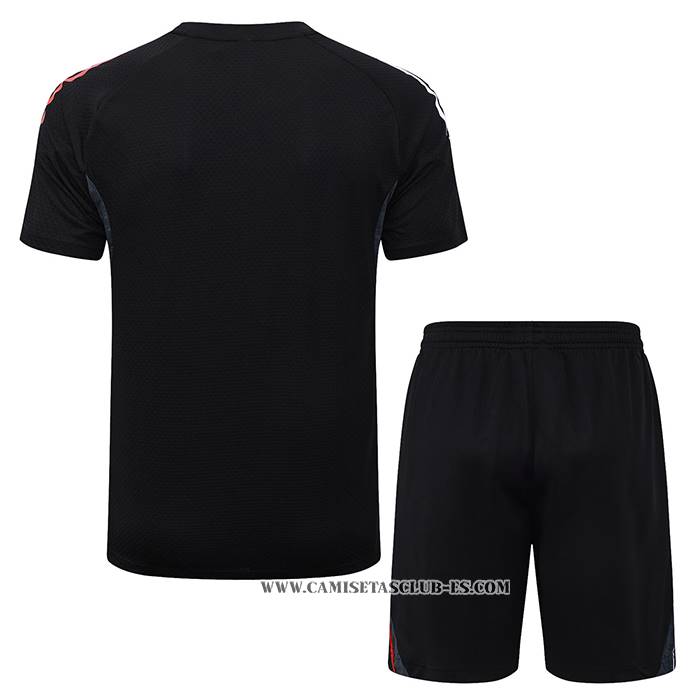 Chandal del Ajax 25-26 Manga Corta Negro - Pantalon Corto